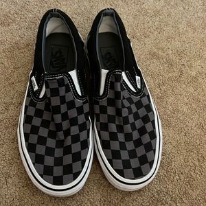checkered slip on vans